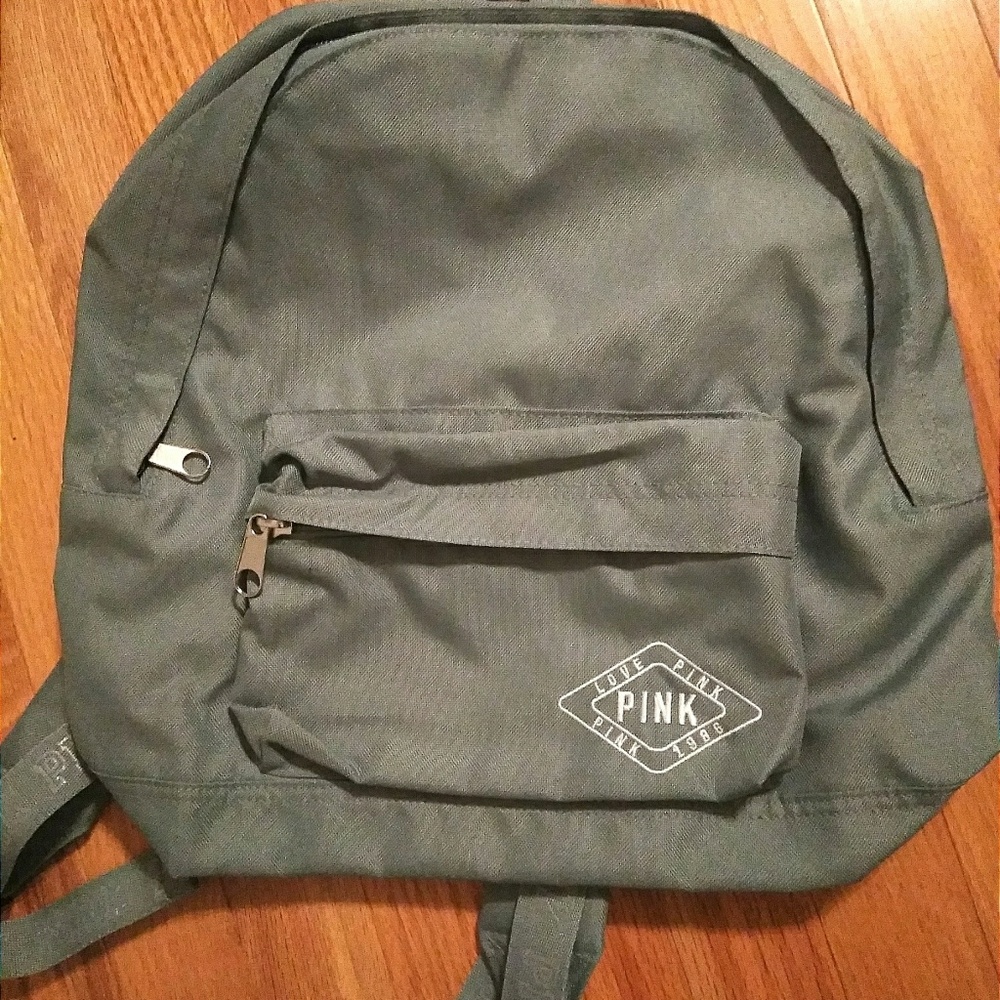 Victoria's secret pink backpack.